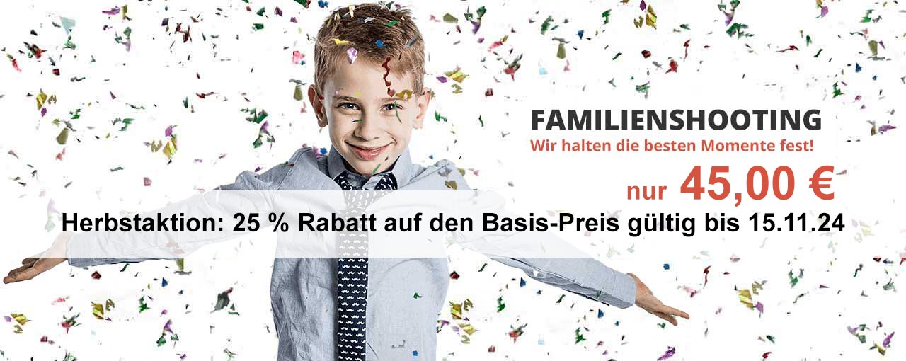 Das Fotostudio Berlin - Herbst-Aktion: Familienshooting - Ihr Spezialist für Fotografie in Berlin